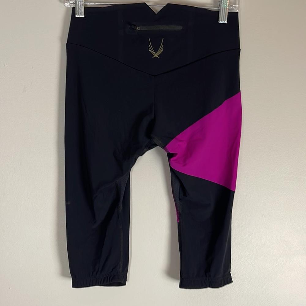 Lucas Hugh Color Block Crop Leggings Small - image 4
